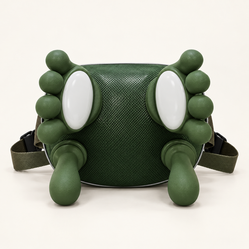 Edited illustrative view of the massager contact elements
